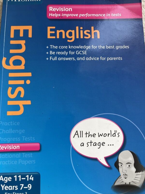 WH Smith Revise: Key Stage 3 ENGLISH inc. Progress Tests 11-14 Paperback 25 Jan. 2013